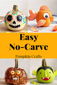 Easy No Carve Pumpkin Decorating Ideas For Kids Thisishalloween No Carve Pumpkin Decorating Pumpkin Halloween Decorations Easy Pumpkin Decorating