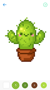 Sandbox Kawaii Cactus Anime Pixel Art Pixel Art Minecraft Pixel Art