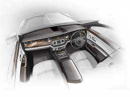 Rolls Royce Bespoke Collection Interior Design Sketch Interior Design Sketch Rolls Royce Automotive Design