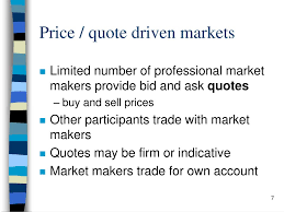 Why do quote order driven systems require market makers? Ppt Caput Financial Markets Powerpoint Presentation Free Download Id 2920056