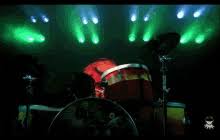 A crazed percussionist with three styles of music — loud, louder, and deafening — animal speaks in a guttural shout, often repeating a few simple phrases, such as beat drums! Muppets Animal Playing Drums Gifs Tenor
