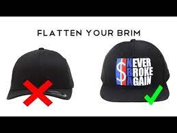 How To Flatten Your Hat S Brim Youtube