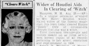 WILD ABOUT HARRY: Bess helps clear a "witch"