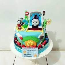 Kue ulang tahun kereta api mini : Jual Kue Ulang Tahun Thomas And Friends Fondant Cake Jakarta Timur Novlauwcake Tokopedia
