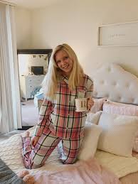 Victorias Secret Blonde Rosie Blog Sweatyrocks women's sleepwear set letter print cami top and elastic waist short pajama set. victorias secret blonde rosie blog
