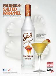 Serve chilled for a great balance of flavours: Stoli Salted Karamel Vodka The Geeky Hostess