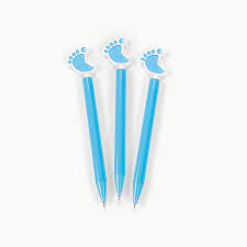 Blue Baby Feet Pens Baby Boy Shower Favors Baby Boy Shower Boy Baby Shower Themes