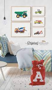Dump Truck Print Truck Wall Art Construction Print Big Boy Etsy In 2021 Toddler Room Decor Big Boy Room Decor Big Kids Room