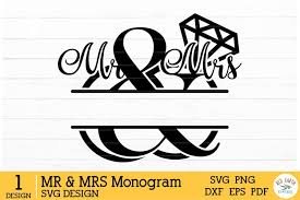 But if you have an issue with. Mr Mrs Split Monogram Frame Wedding Decal Svg Dxf Png Eps 140164 Cut Files Design Bundles
