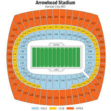 breakdown of the arrowhead stadium seating chart kansas