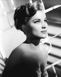 Debra Paget ♥️ posing as "Miss Sonic Boom" in 1955 at Nellis AFB, Nevada  with a pair of North American F-100C/D fighter jets