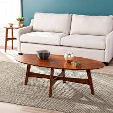 This was for the same friend i built the m.c.m. Carson Carrington Ale Oval Mid Century Modern Coffee Table Brown