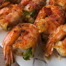 Bacon Wrapped Shrimp Stuffed With Jalapenos Cheese Recipe Bacon Wrapped Shrimp Bacon Wrapped Shrimp