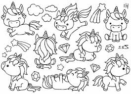 Un divertente passatempo per i piccoli e per gli adulti con disegni . 1001 Idee Per Unicorno Da Colorare Con Disegni
