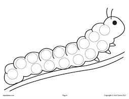 12 Spring Do A Dot Printables Caterpillar Craft Preschool Do A Dot Preschool Painting