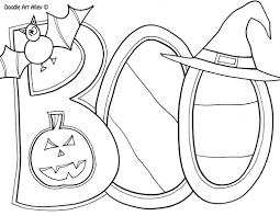 There are tons of great resources for free printable color pages online. Halloween Coloring Pages Doodle Art Alley