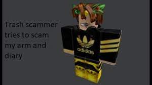 I didn't make the song but i did make the picture. Trash Scammer Tries To Scam Me Yba Roblox Youtube
