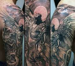 Top 103 Guardian Angel Tattoo Ideas 2021 Inspiration Guide Guardian Angel Tattoo Angel Tattoo Men Tattoos
