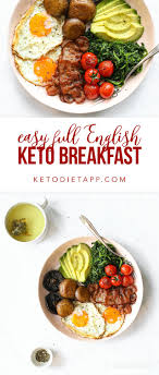 easy full english keto breakfast