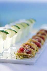 Whether it's fried, grilled or baked, there's just something about the combo of flaky fish, creamy sauce and a warm tortilla that gets us every time. Mini Fish Tacos Food Passed Appetizers Mexican Food Recipes