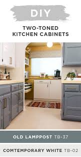 Trendy Two Toned Kitchen Cabinet Refresh The Perfect Finish Blog By Kilz Two Tone Kitchen Kitchen Cabinets Cabinet
