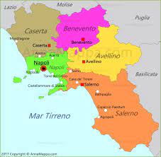 Il toponimo campania non è di certa etimologia. Mappa Campania Italia Annamappa Com