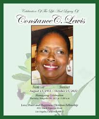 Constance C.Lewis Memorial Program