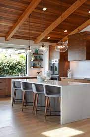 Red wood kitchen with faux tin ceiling tiles creates a dramatic kitchen design. 37 Kitchen Ceiling Design Ideas Sebring Design Build