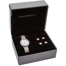 Get the lowest price on your favorite brands at poshmark. Emporio Armani Ladies Two Tone Watch Earring Giftset Watches From Francis Gaye Jewellers Uk