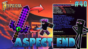 Hypixel's skyblock probably isn't the same style you're used to when playing vanilla minecraft. Hypixel Skyblock Aspect Of The End Vs Golem Sword By P0wer0wner