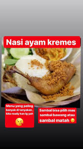 Nah, moms coba yuk buat sendiri ayam kremes di rumah. Nasi Ayam Geprek Sambal Matah Warung Onty By Wiwing Facebook