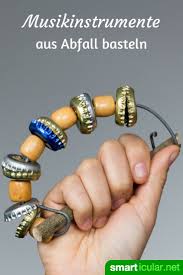 Musik Aus Mull 6 Kinder Musikinstrumente Aus Abfallen Basteln Instrumente Basteln Musikinstrumente Basteln Und Musikinstrumente