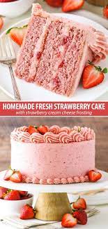 Homemade Strawberry Cake Recipe Ultimate Strawberry Lovers Cake Recipe Strawberry Cake Recipes Cake Recipes Desserts