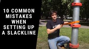 If you have a space (in your backyard or otherwise) where you plan to slackline regularly, you might consider setting up some permanent anchor points. How To Set Up A Slackline 10 Most Common Beginner Mistakes Youtube