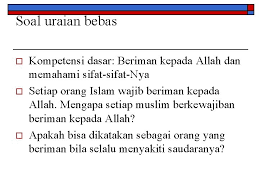 Membuat contoh soal uraian bebas, terbatas, dan : Evaluasi O Tim Pelatihan Dan Pengembangan O Pendidikan
