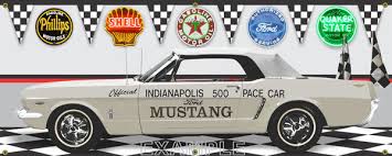 Image result for Pace Car White 1964 Mustang
