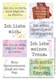 Affirmationen Zum Thema Selbstachtsamkeit Kostenlos Zum Herunterladen Von Ursula Markgraf Affirmation Karten Affirmationen Worter
