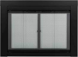Get hold of fireplace door glass to add an extra spark to your buildings. Amazon Com Pleasant Hearth At 1002 Ascot Fireplace Glass Door Black Large Home Improvement