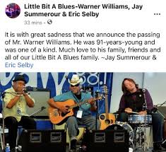 Local Blues Icon Warner Williams Has Died