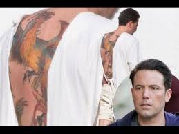 Ben Affleck Reveals Huge Phoenix Tattoo Covering His Whole Back And It S Real Cover Tattoo Ben Affleck Phoenix Tattoo