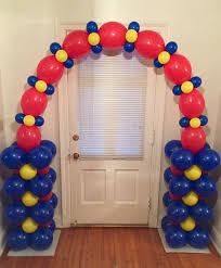 Balloon Decoration Spiderman Birthday Decoration Ideas At Home Balloon Arch Air Filled Design Uses No Frame And No Helium Balloon Decorations Balloon Arch Decorations Link Balloons