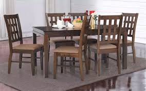 Ebs 7 piece dining table set for 6 kitchen dinette furniture with glass top and. Buy Muar Malaysian Wooden Dining Set 6s By Royaloa Royaloak