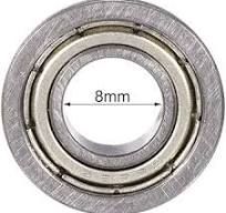 20pcs F681XZZ Flanged Ball Bearing Double Metal Shielded GCr15 Chrome