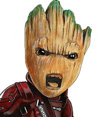 This adorable free crochet groot pattern was inspired by the 2014 summer blockbuster, guardians of the galaxy. Groot Guardians Of The Galaxy Pencil Drawing Page 5 Line 17qq Com