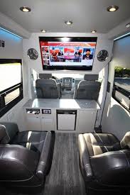 Executive Seated Entertainment Sprinter Luxury Van Campervan Interior Ford Transit Camper