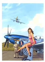 Collection of aviation pin up and nose art copyrights belong to their respective owners. Airplane Pinup Girls