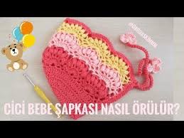 orgu bebek sapka tarifleri bebek orgulerin de onden baglanan orgu sapka modelleri bebeklerin cikarmasina engel oldugu ici krose sapka tig isleri tig desenleri