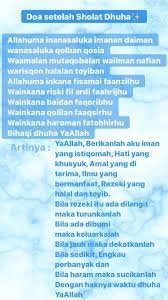Doa Setelah Sholat Dhuha