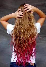 22 Cool Examples Of Hair Chalking Hair Styles Dip Dye Hair Temporary Hair Color