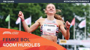 Femke bol in the flat 400m this winter narrowly failed to break yuliya pechonkina's 2003 european record of 52.34. Femke Bol Wins In Hengelo Fbk Games Continental Tour Gold Youtube